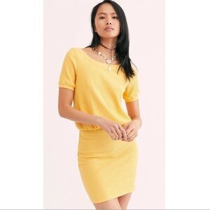 Free People Dress. Yellow Size Large. Excellent condition